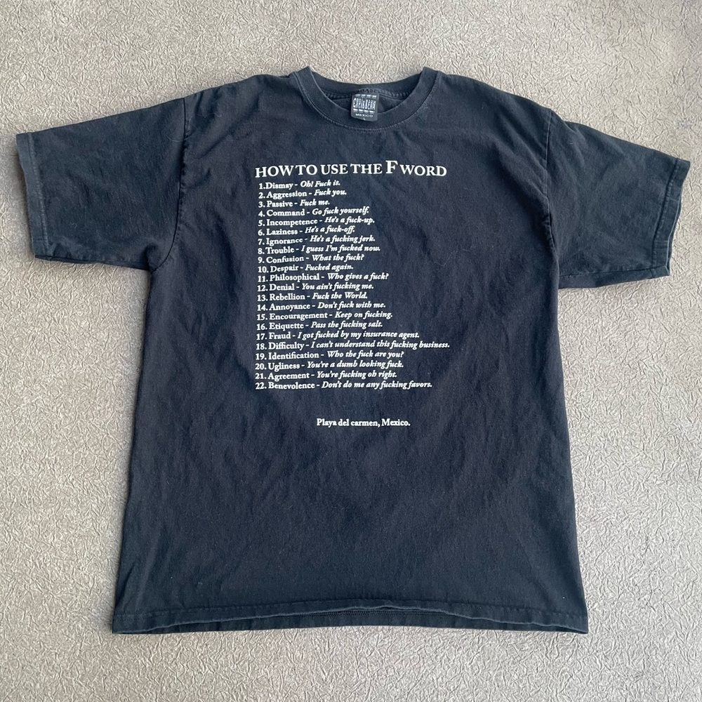 How to use the F Word T Shirt